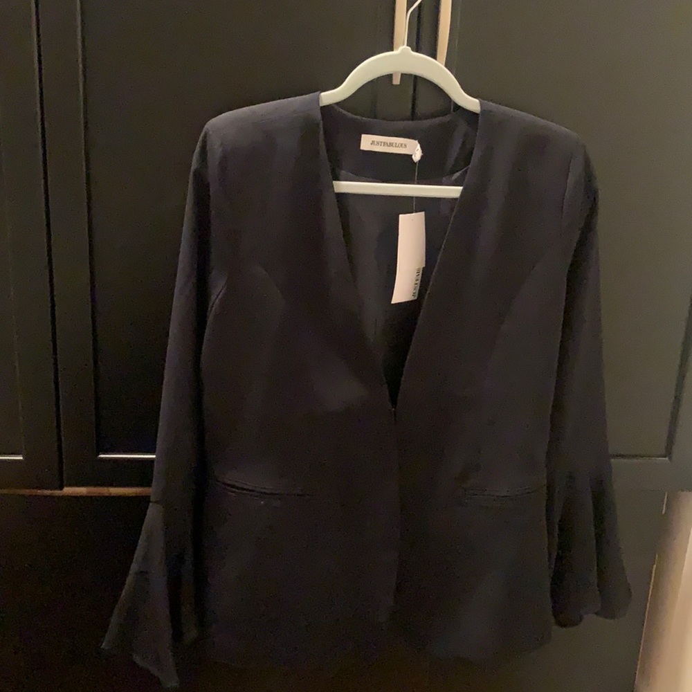 Black Blazer with flare sleeves
